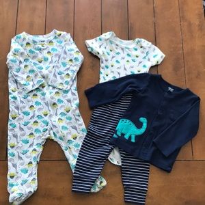 3 piece outfit and sleeper 9 month
